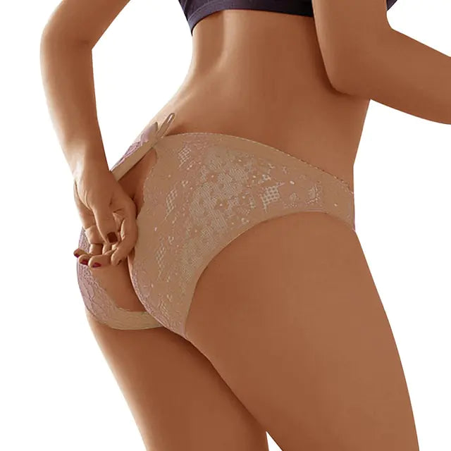 Exotic Lace Open Croch Panties